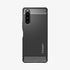 ACS02841 - Sony Xperia 1 III Case Rugged Armor in matte black showing the back